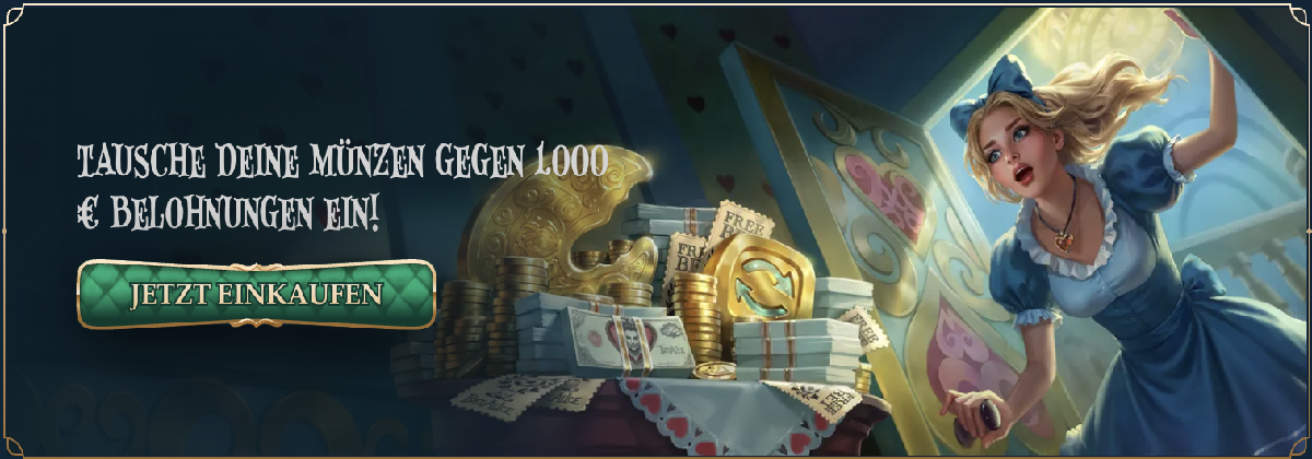 Promo-Bereich mit Aktionen von Alice Bet casino